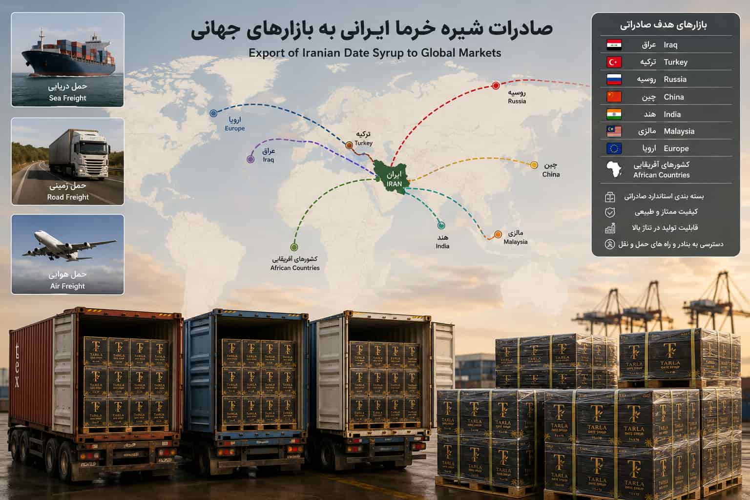 انتخاب بازار هدف شیره خرما