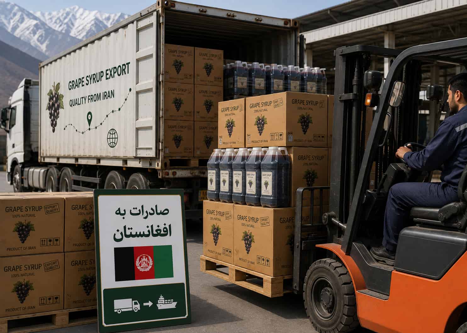 صادرات شیره انگور به افغانستان