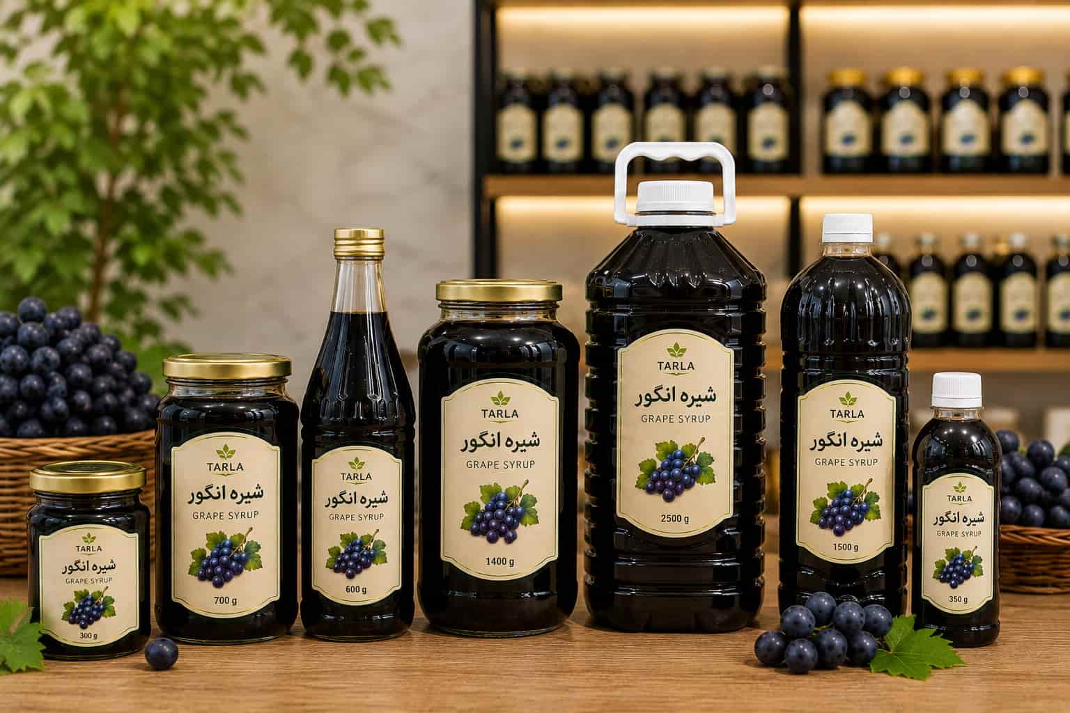 انواع بسته بندی شیره انگور