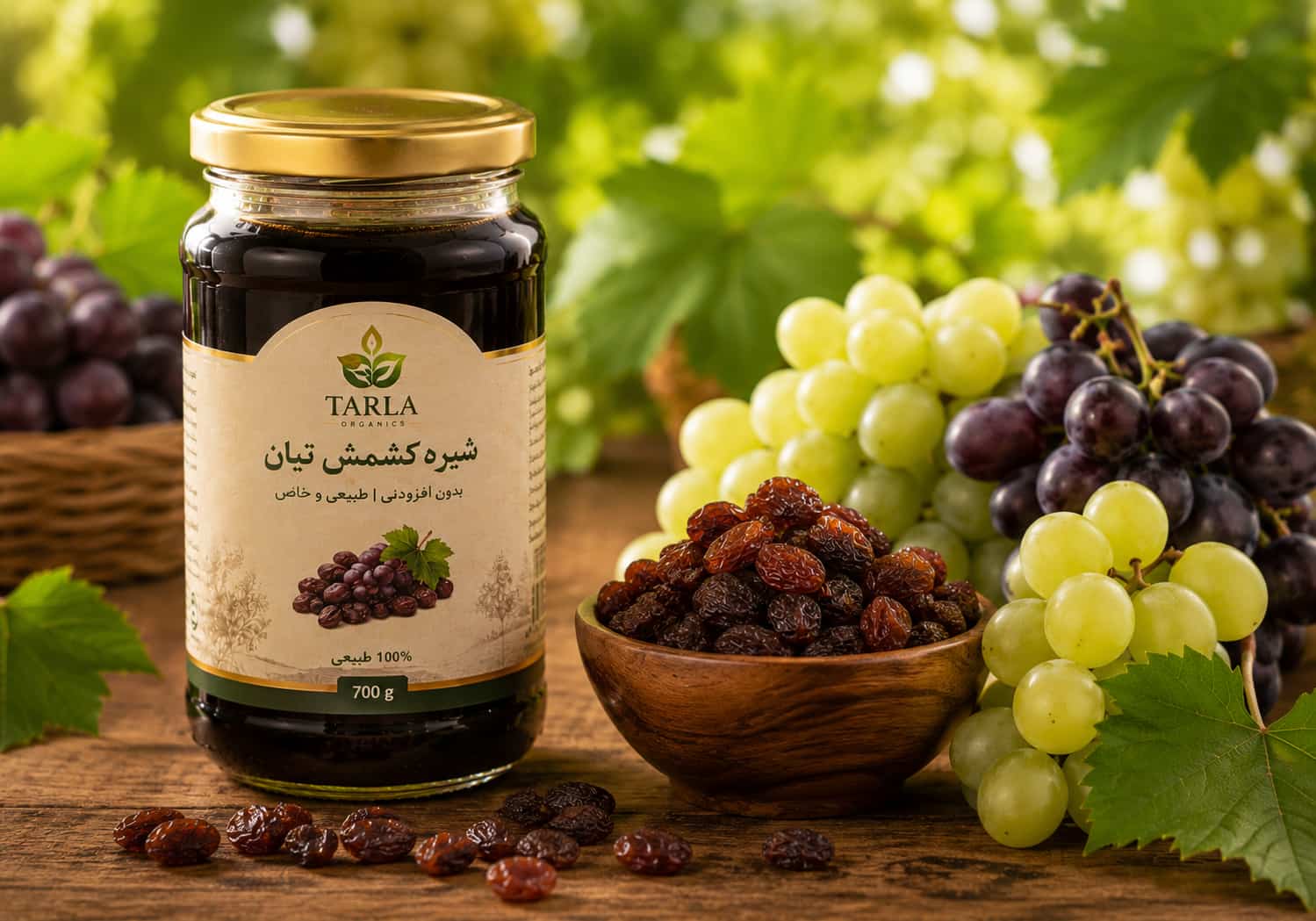 شیره کشمش تیان و کشمش