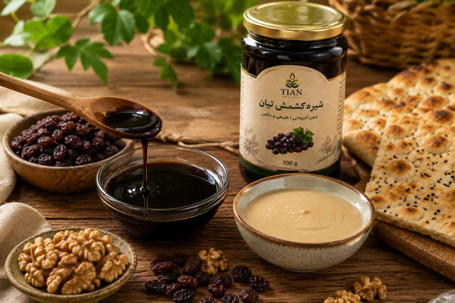 مصرف شیره کشمش در صبحانه