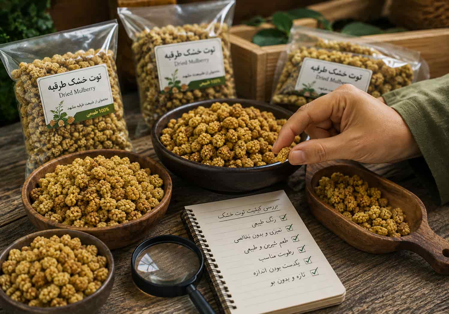 خرید توت خشک طرقبه