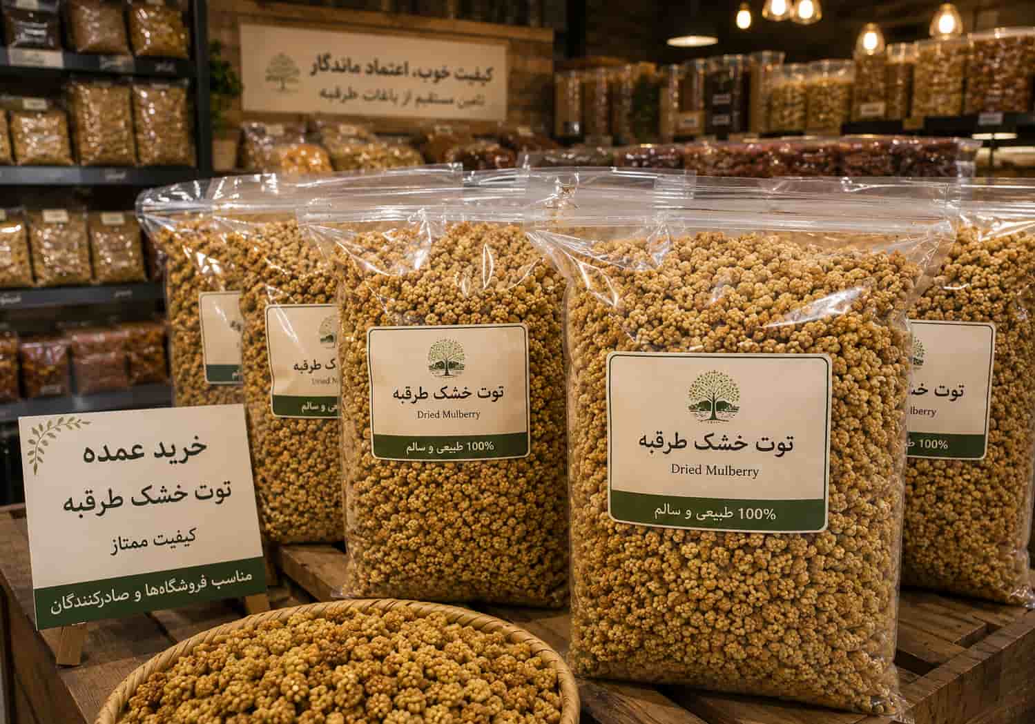 خرید عمده توت خشک طرقبه